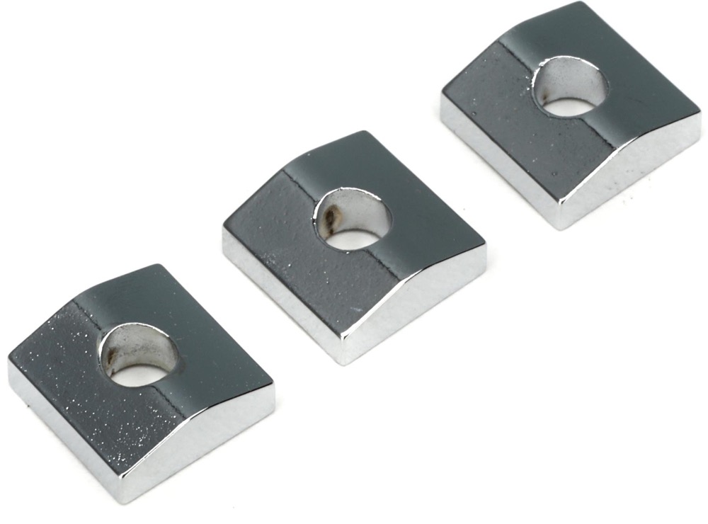Floyd Rose Nut Clamping Block - Chrome 3 Pack