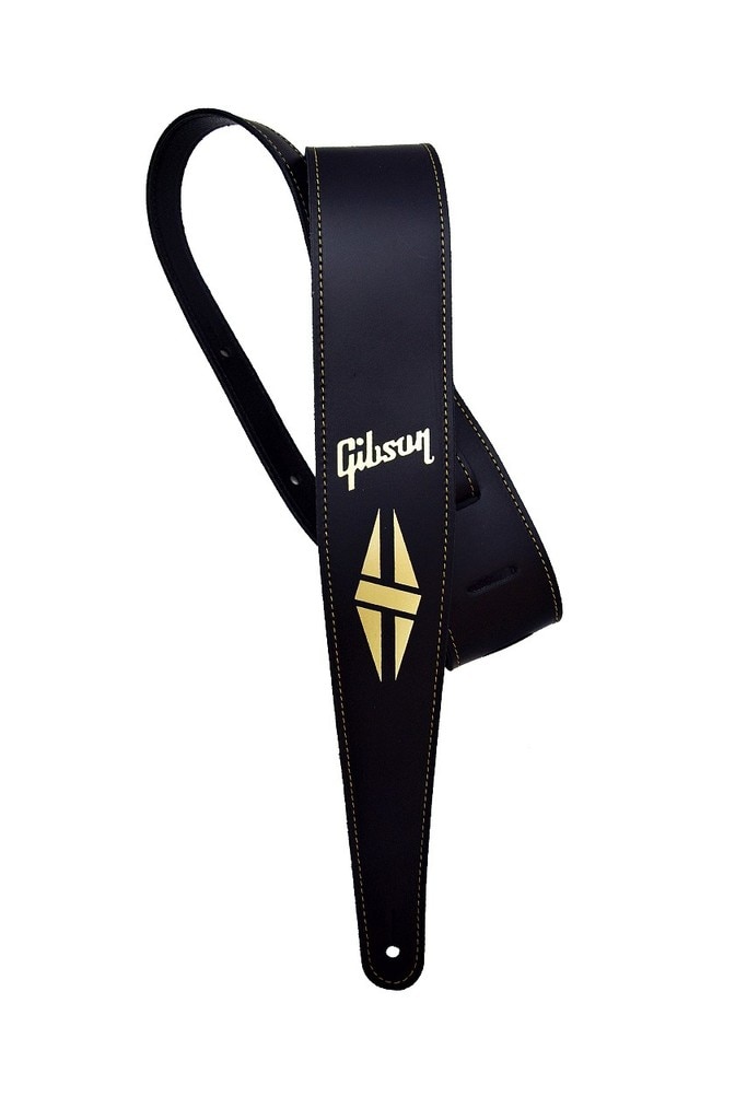 Gibson Leather Strap Black Split Diamond