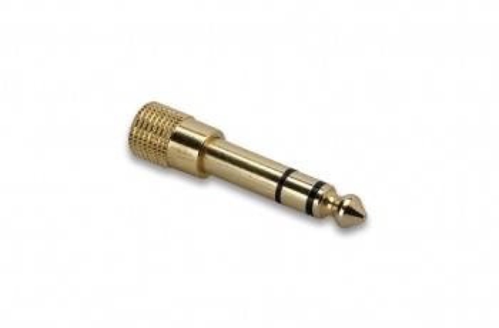 Hosa Headphone Adaptor, 3.5 mm TRS to 1/4-inch TRS