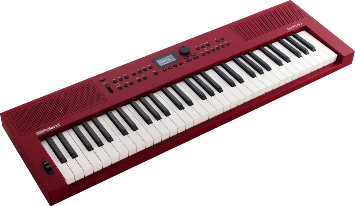 Roland Roland GO:KEYS 3 61 Key Portable Music Creation Keyboard With Speakers - Red - Keyboards
