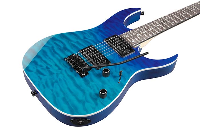 Ibanez Ibanez GRG120QASP Gio RG Electric Guitar In Blue Gradiation - Guitars