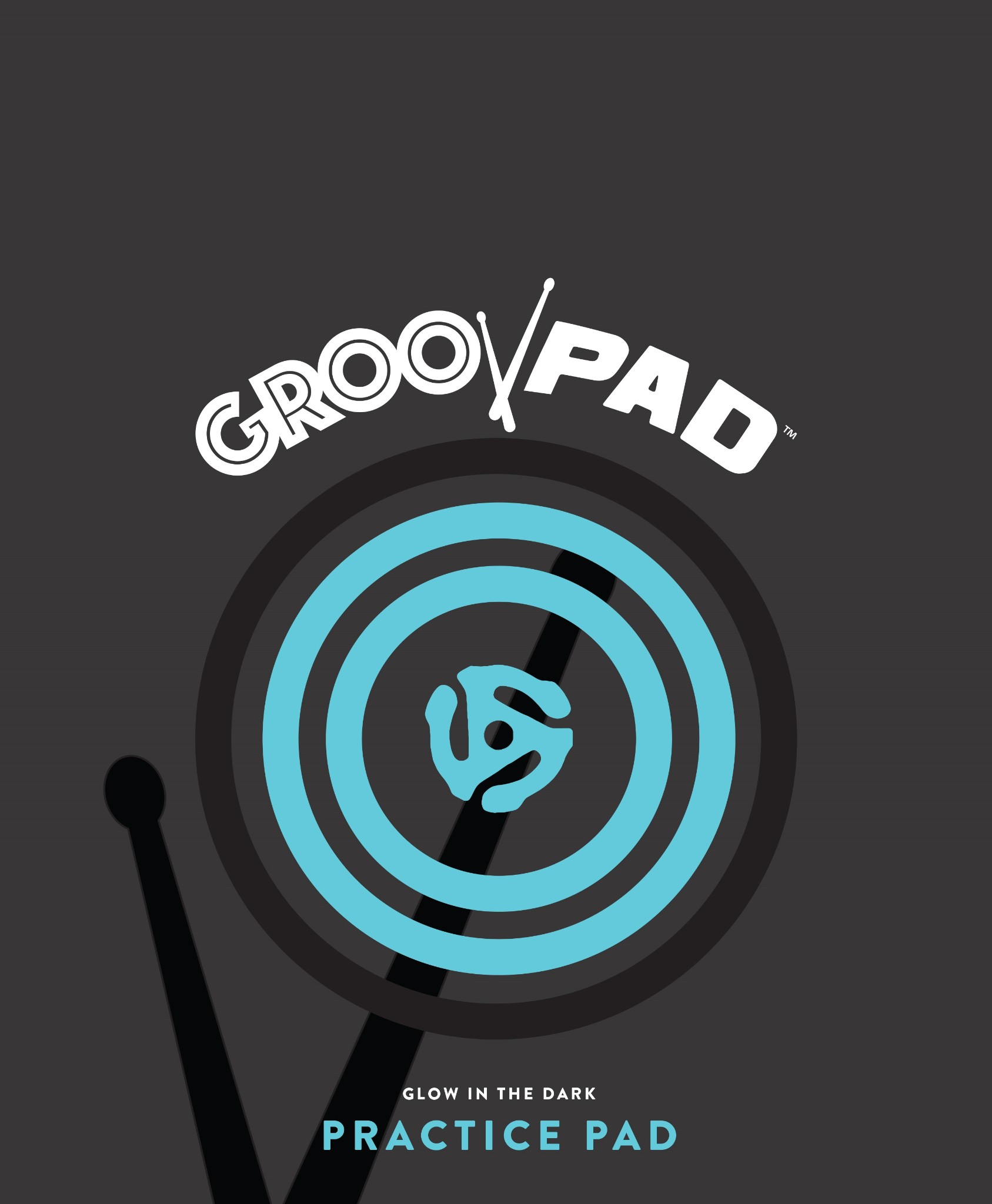 Groovpad Groovpad Skyglo Glo In The Dark Drum Practice Pad - Drums