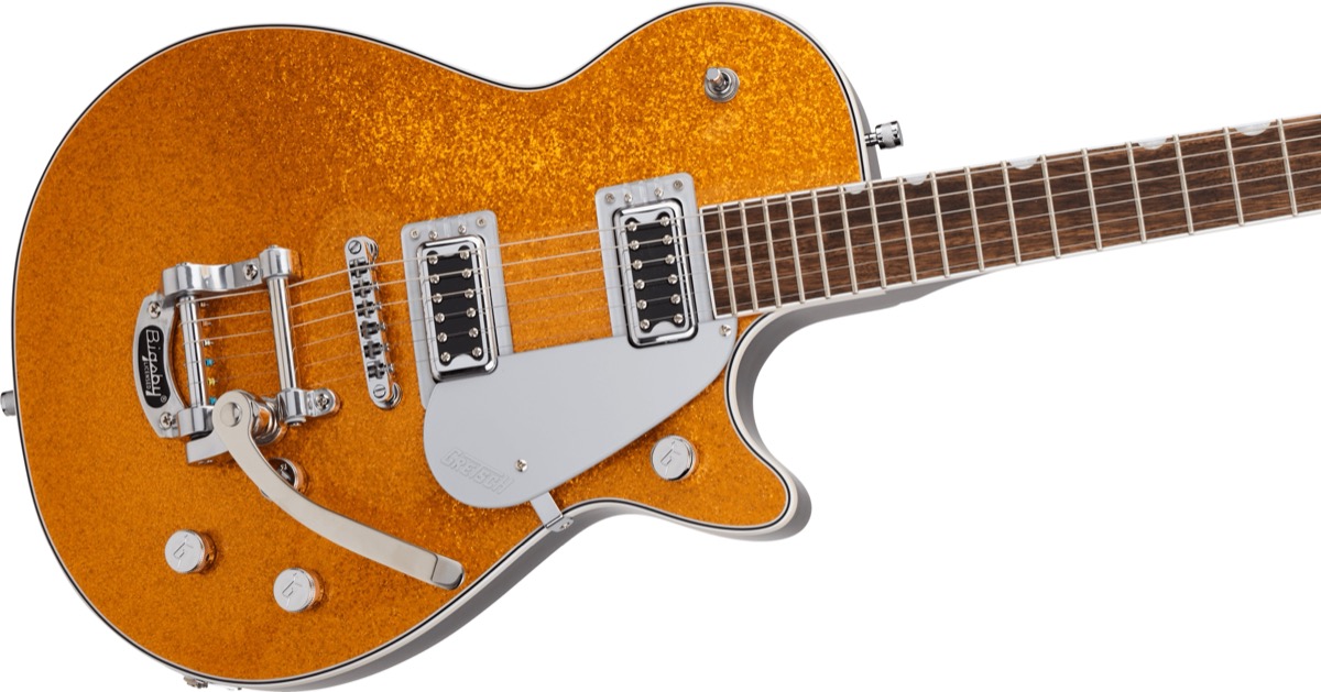 Gretsch Gretsch G5230T Electromatic Sparkle Jet FT With Bigsby In Gold Sparkle - Guitars