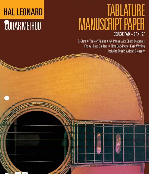 Hal Leonard Guitar Tablature Manuscript  &hellip;