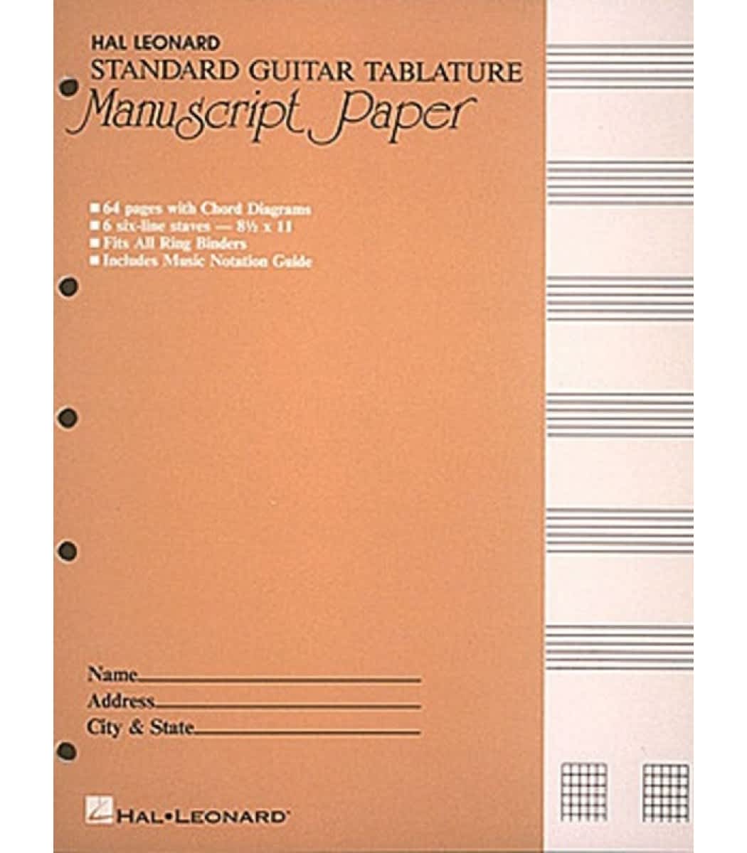 Hal Leonard Standard Guitar Tablature  &hellip;