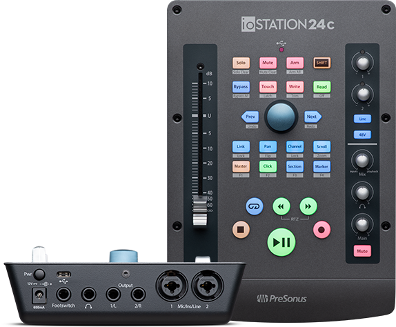 PreSonus PreSonus ioStation 24C 2x2 USB-C Audio Interface and Production Controller - Recording