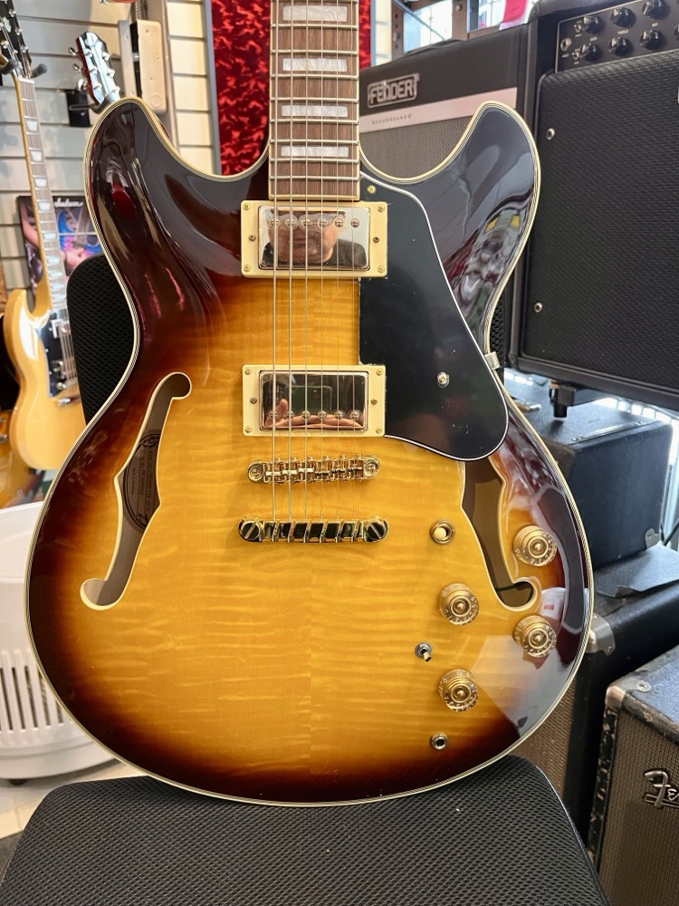 Ibanez Ibanez JSM10EM John Scofield Signature Two Tone Burst - Guitars