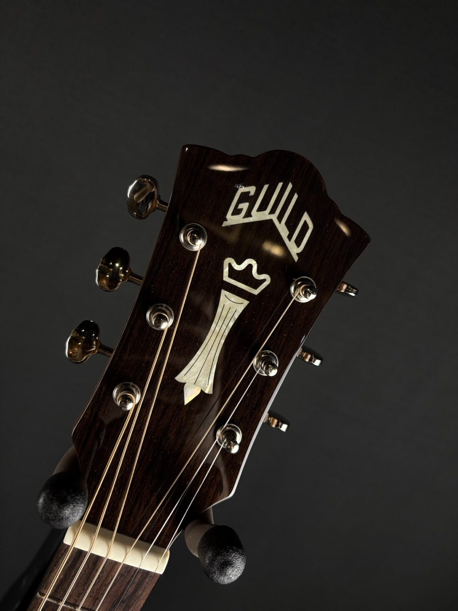 Guild Guild M-120 Mahogany, All Solid Wood, Acoustic Guitar in Natural, Deluxe Gig Bag - Guitars