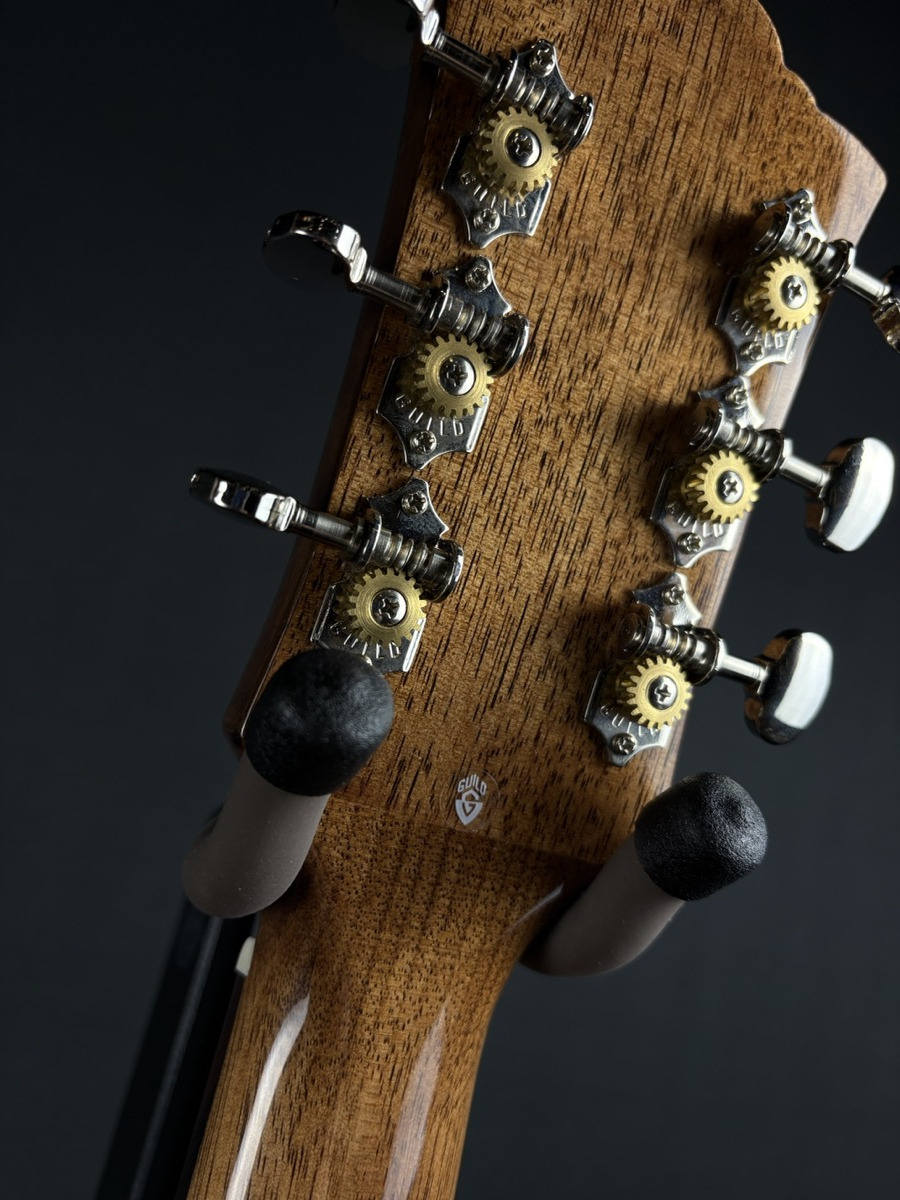 Guild Guild M-120 Mahogany, All Solid Wood, Acoustic Guitar in Natural, Deluxe Gig Bag - Guitars