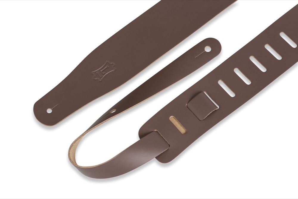 Levy's Levy's 2.5" Leather Strap - Brown - Guitars