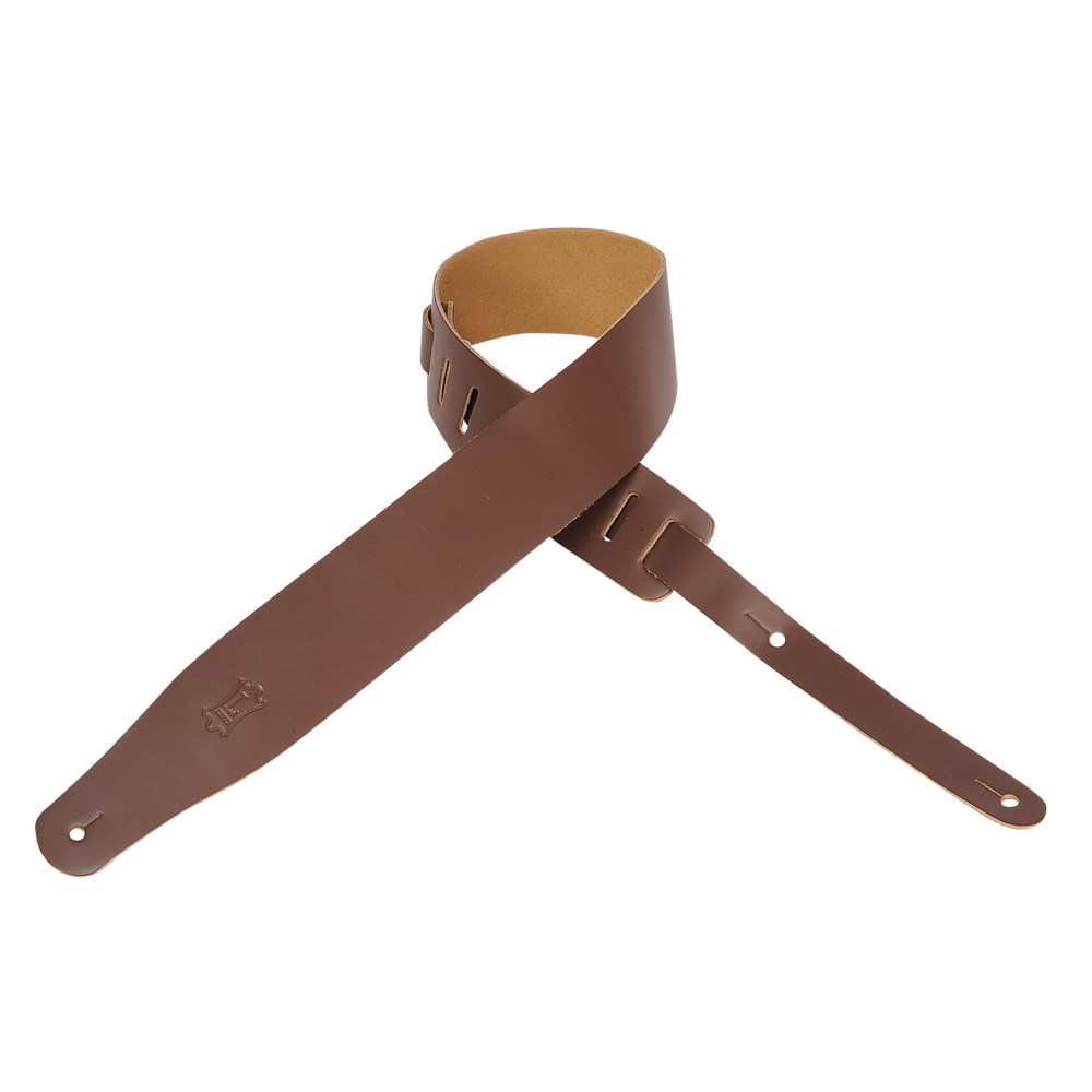 Levy's Levy's 2.5" Leather Strap - Brown - Guitars