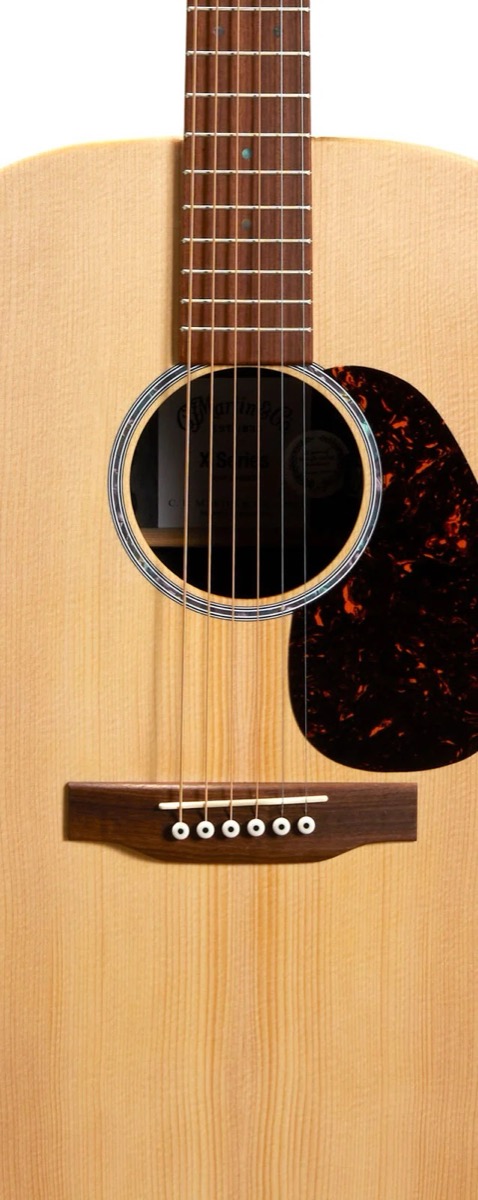 Martin Martin D-X2E Dreadnought Acoustic Guitar w/Pickup, HPL Brazillian, Gig Bag - Guitars