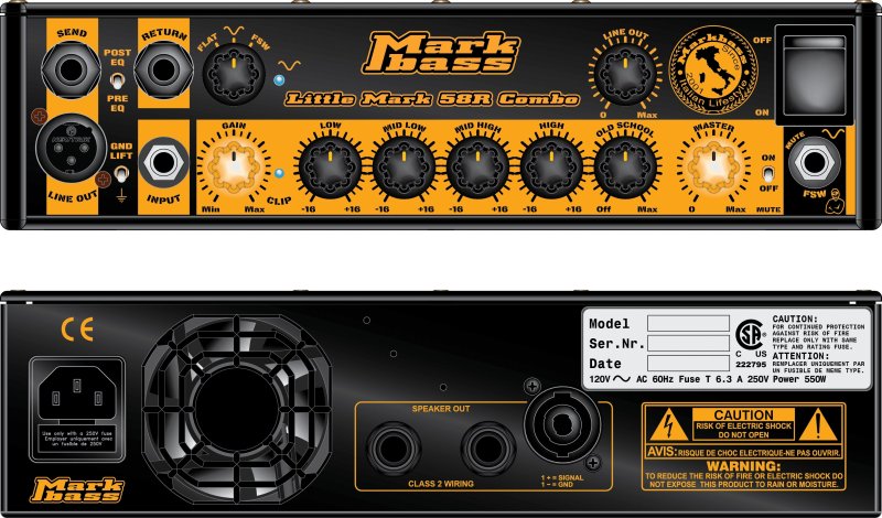 Markbass Markbass MB58R Mini CMD121P 400 Watt 12 Inch Neodymium Bass Amp Combo - Basses