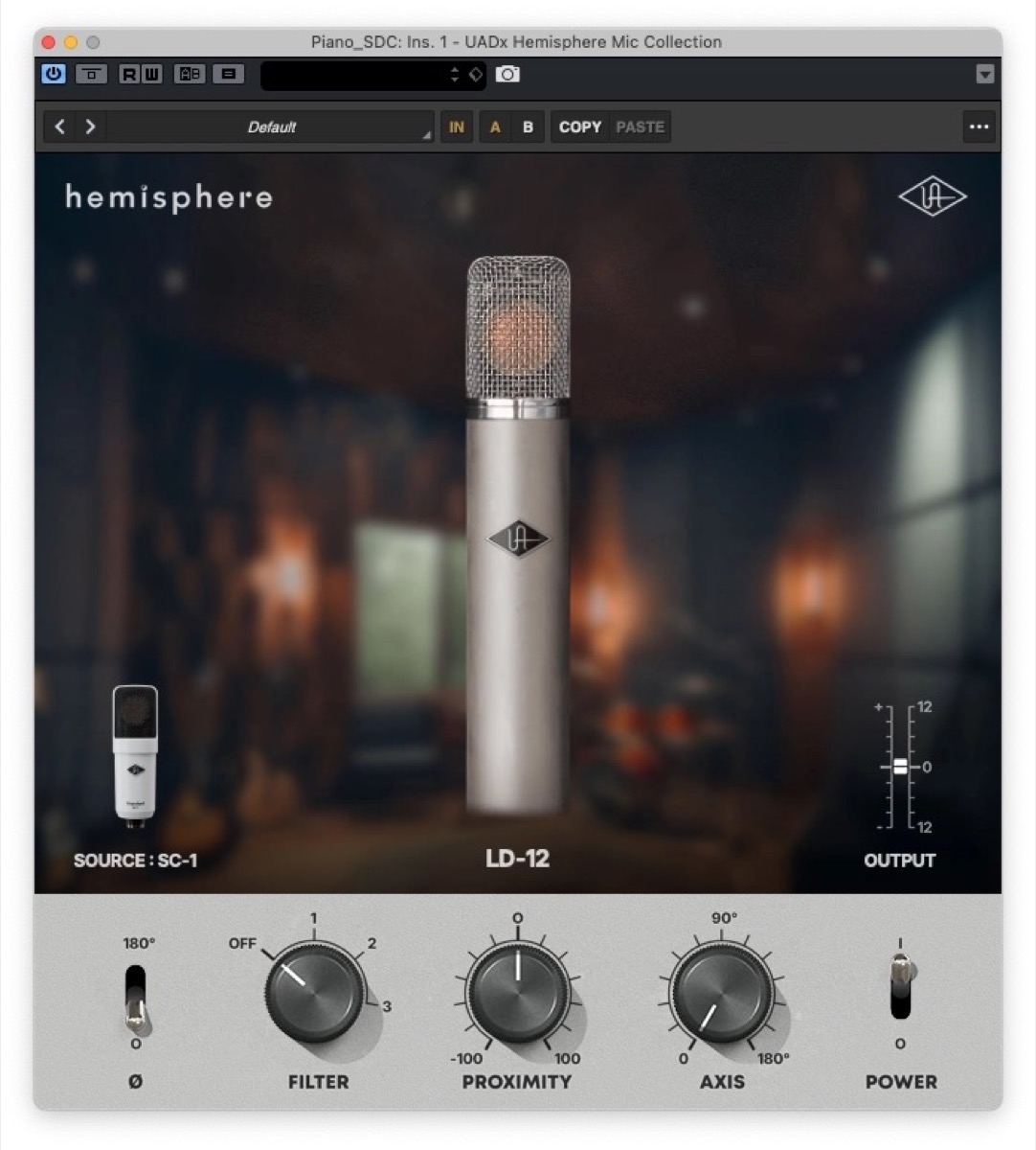 Universal Audio Universal Audio SC-1 Standard Condenser Mic With Hemisphere Modeling - Recording