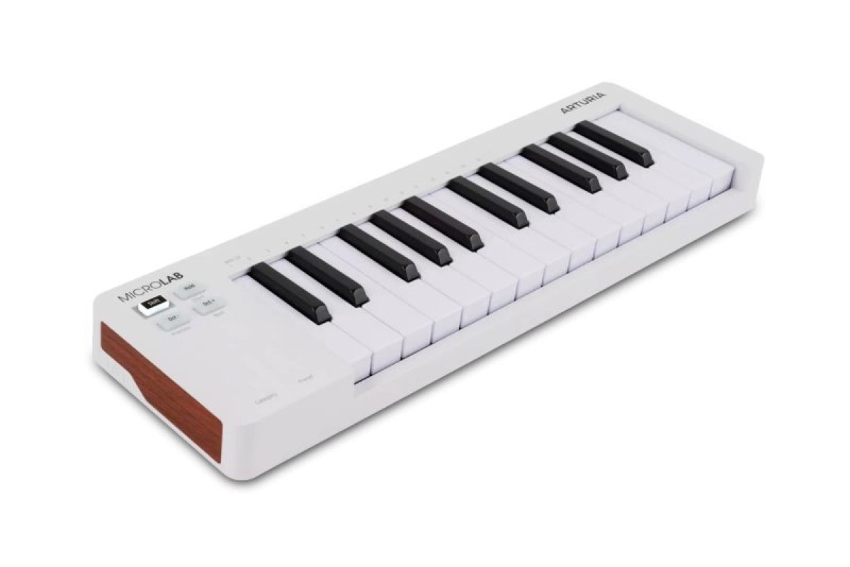 Arturia Arturia MicroLab mk3 White USB-C MIDI 25-note Mini Keyboard Controller - Keyboards