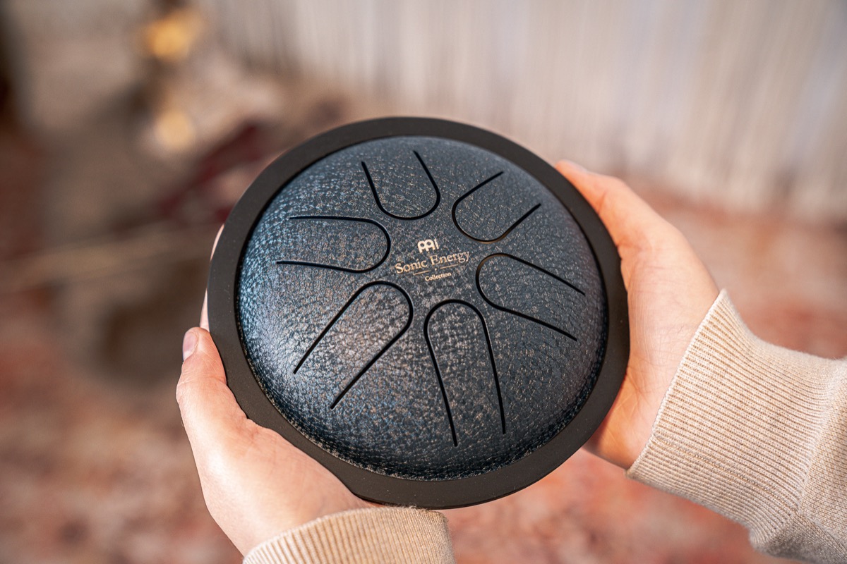 Meinl Meinl Mini Tongue Drum - 6", Steel, A Major, Navy Blue - Drums