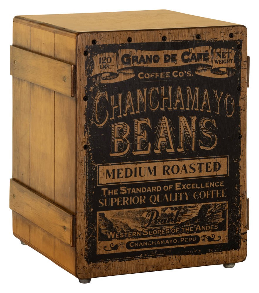 Pearl Primero Series Cajon, Coffee Crate Graphic