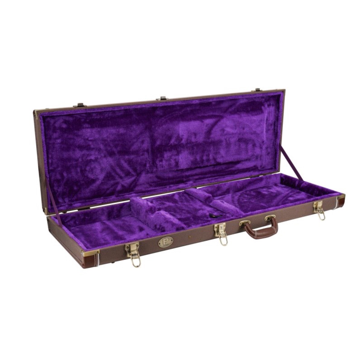 Profile Profile Hardshell Electric Guitar Case, Woven Brown With Plush - Guitars