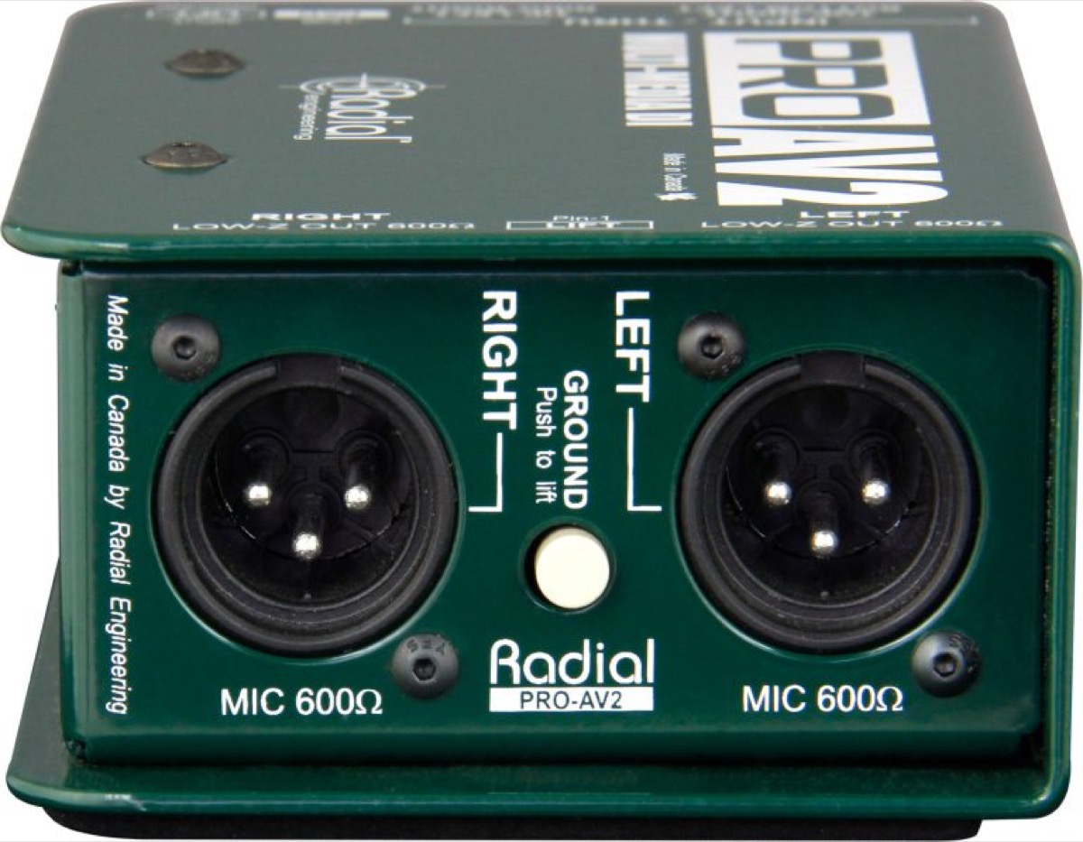 Radial Radial ProAV2 Passive Two Channel Stereo Multimedia DI Box - Recording