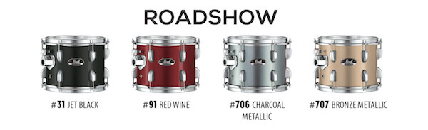 Pearl Pearl Roadshow Five Piece Kit With Hardware 22, 10, 12, 16, 14SN In Black - Drums