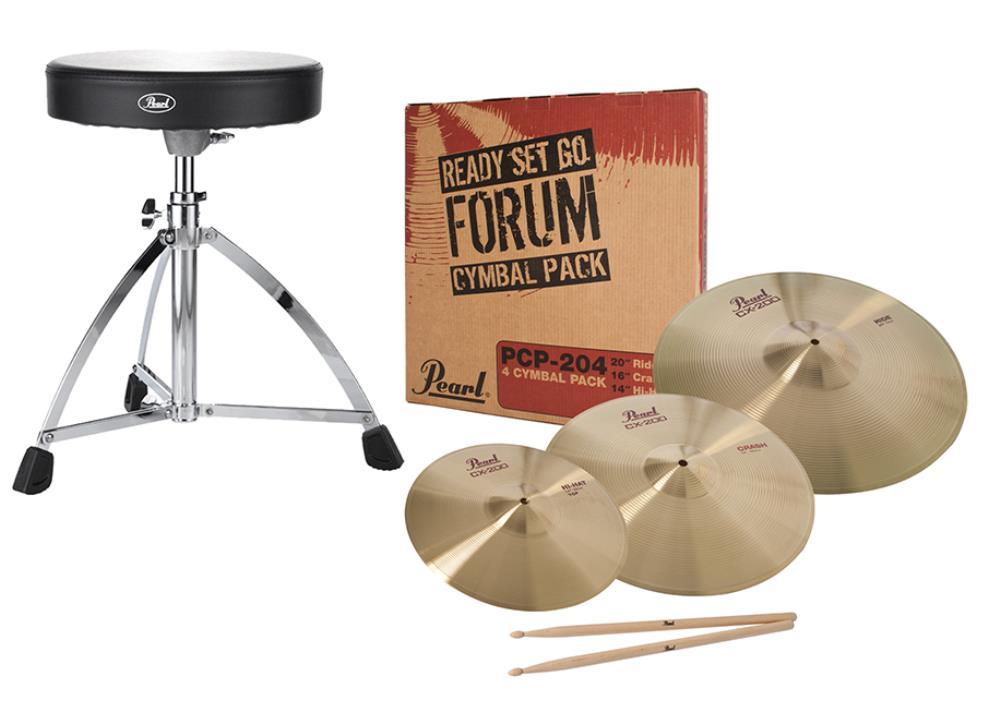 Pearl Cymbals D-730 Throne and 5A Stick Pack  &hellip;