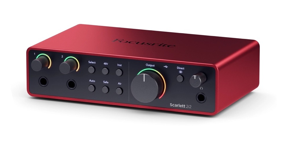 Focusrite Focusrite Scarlett 2i2 4th Gen 2x2 USB Audio Interface - Recording