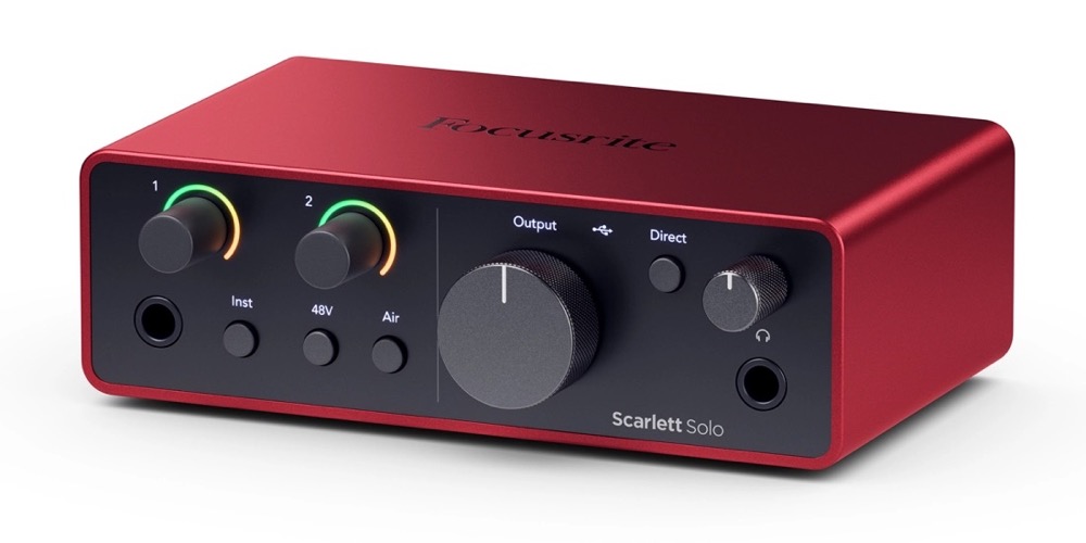 Focusrite Focusrite Scarlett Solo 4th Gen 2x2 USB Interface - Recording
