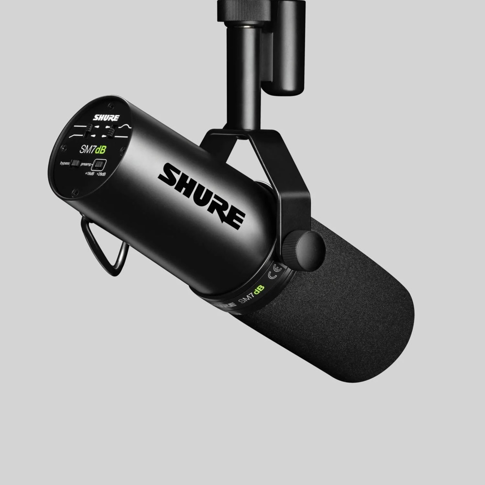 Shure Shure SM7dB Broadcast Cardioid Dynamic Mic w/Built-in Active Preamp - Recording