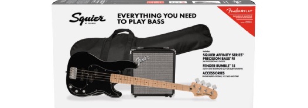 Squier Squier Affinity PJ Bass Pack With Rumble 15 In 3 Tone Sunburst - Basses