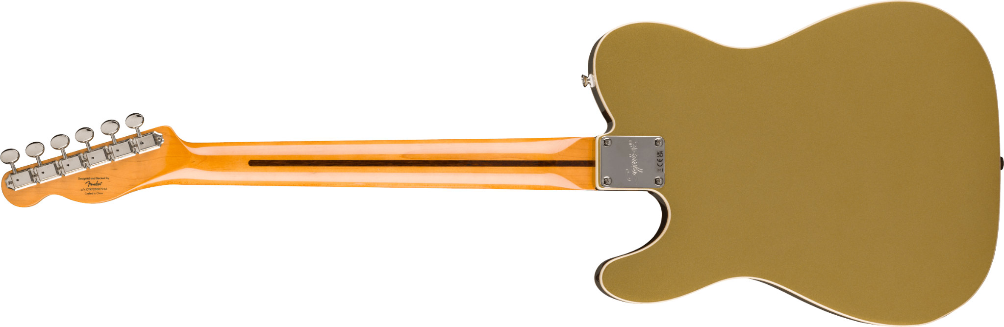 Squier Squier Classic Vibe Custom Telecaster SH With Bibsby, Aztec Gold - Guitars