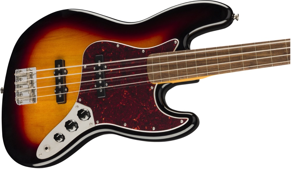 Squier Squier Classic Vibe '60s Jazz Fretless Bass In 3 Colour Sunburst - Basses