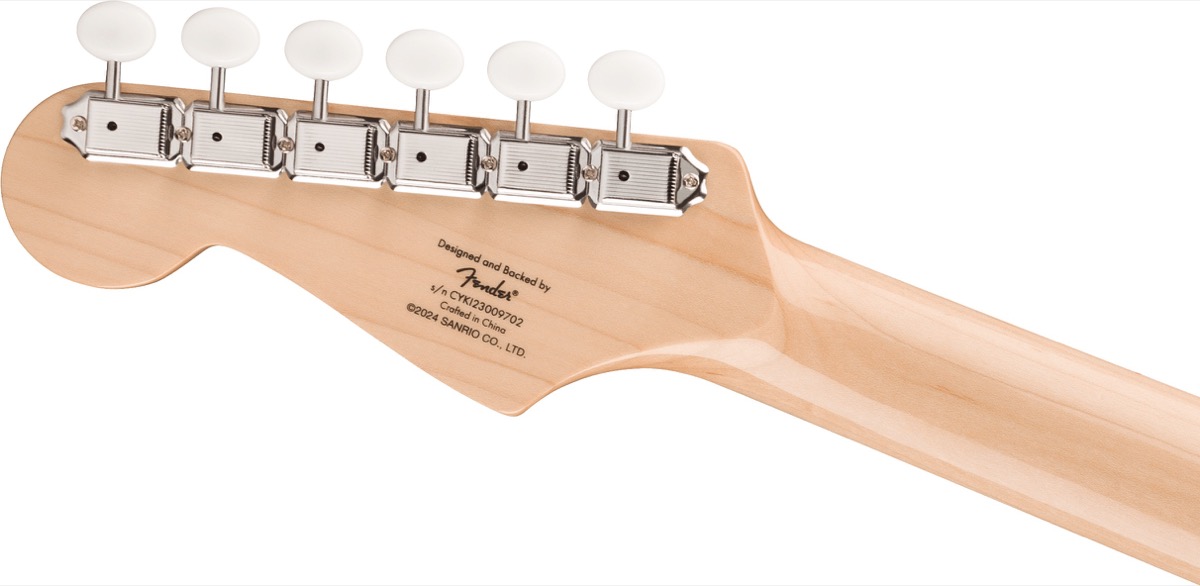 Squier Fender Hello Kitty White Stratocaster - Guitars