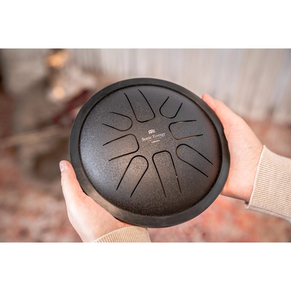 Meinl Meinl Small Tongue Drum - 7", Steel, F Minor, Black - Drums