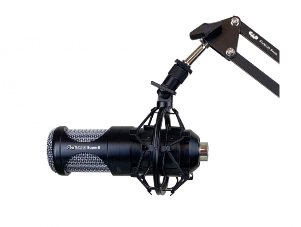 CAD CAD Podmaster Super D Large Diaphragm Dynamic XLR Mic with Boom - Recording