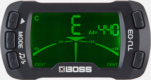 BOSS BOSS TU-03 Clip On Chromatic Tuner & Metronome - Ukuleles
