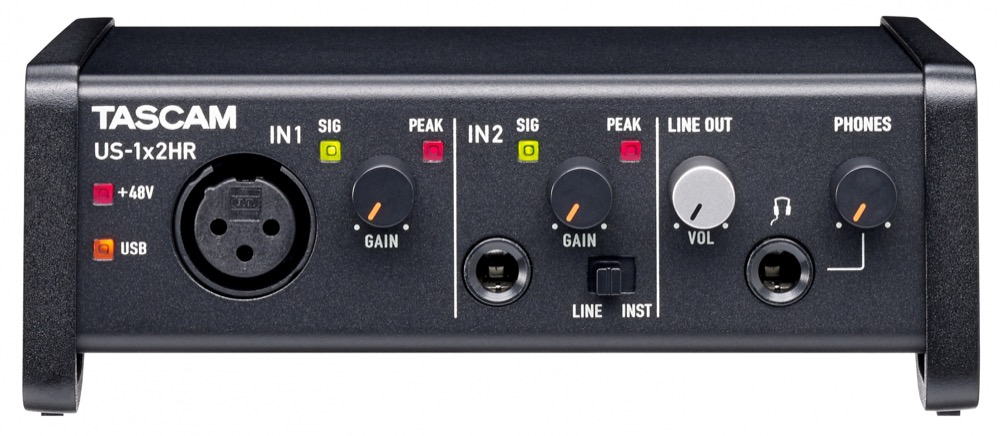 Tascam Tascam US-1x2HR High Resolution USB-C Audio Interface - Recording