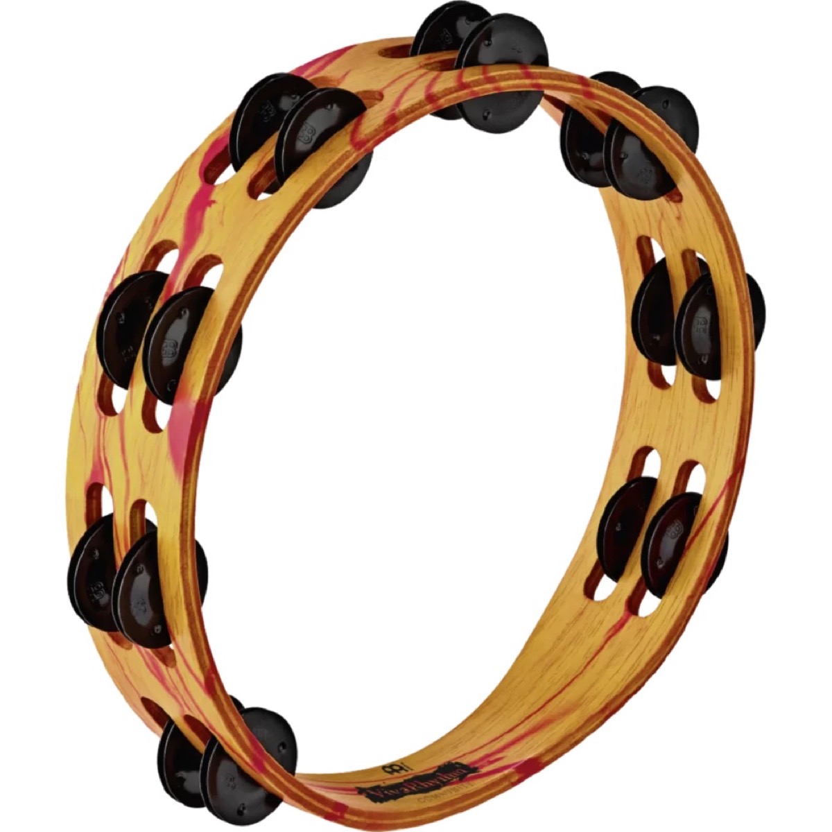 Meinl Tambourine VivaRhythm Wood 2 Rows  &hellip;