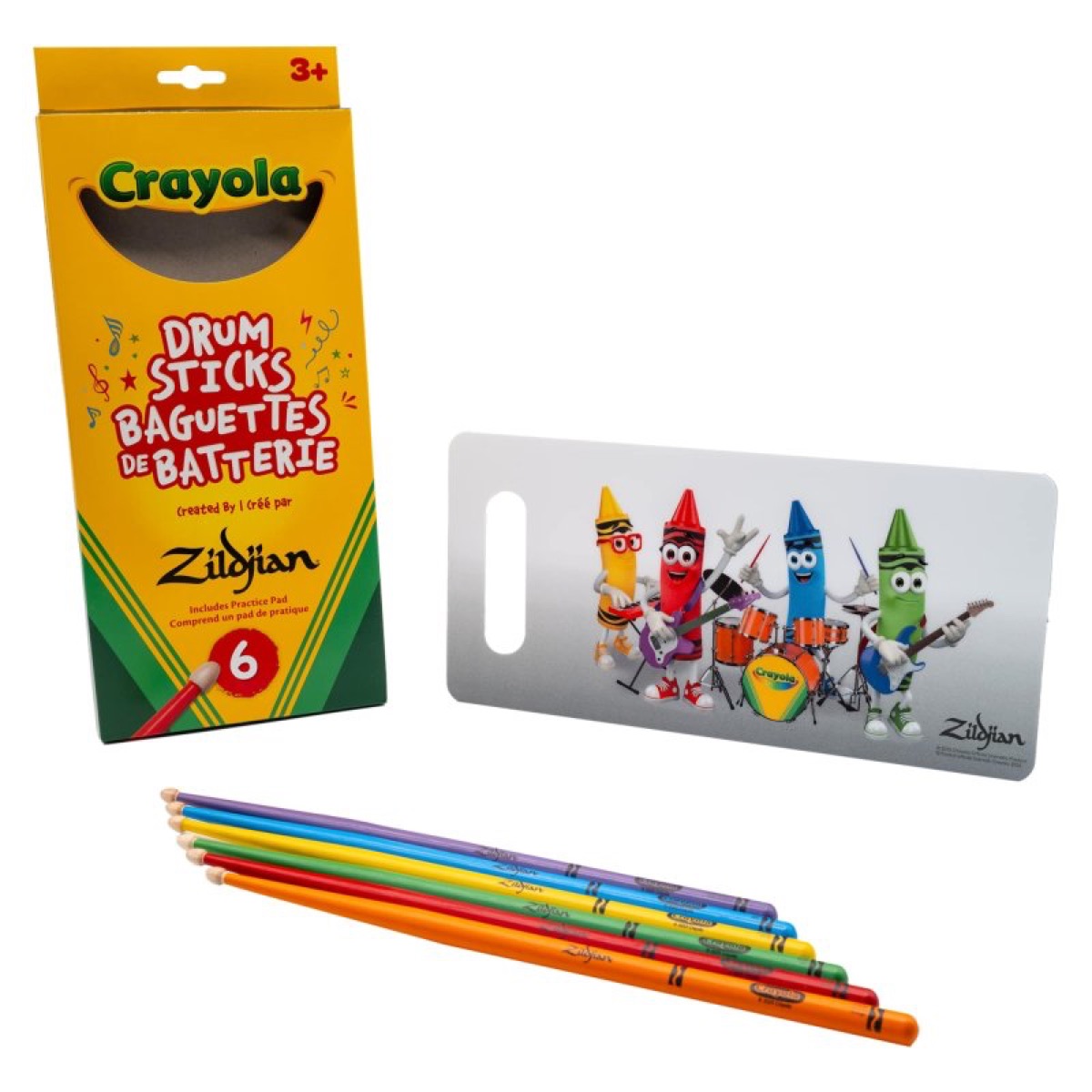 Zildjian Crayola Kid Sticks and Pad