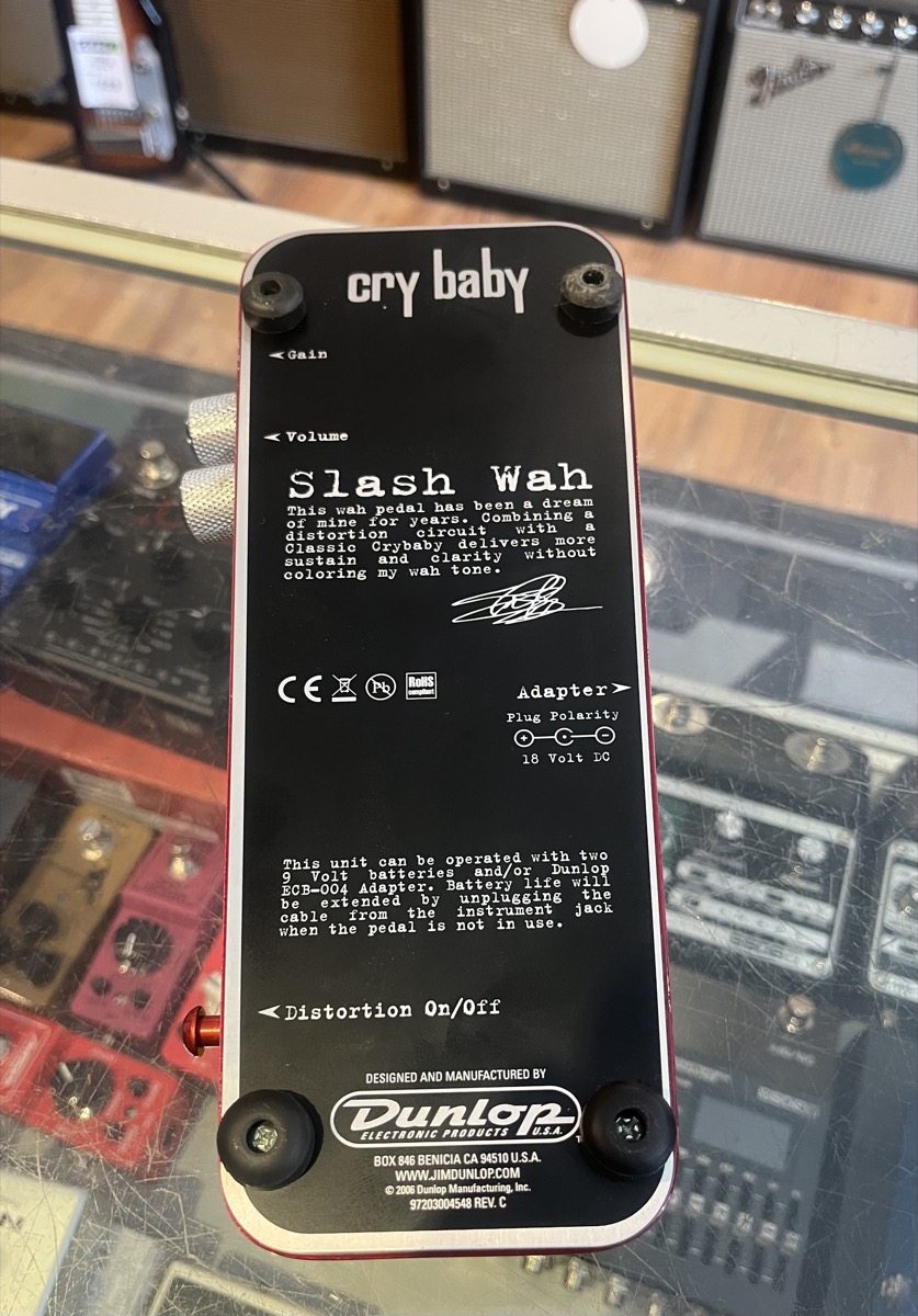 Dunlop USED Dunlop SW95 Slash CryBaby Wah Pedal - CONSIGNMENT - Used