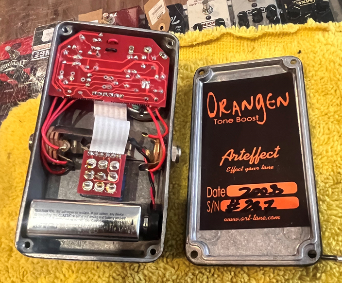 Misc USED Arteffect Orangen Bass and Treble Germanium Booster Pedal w/box - Used