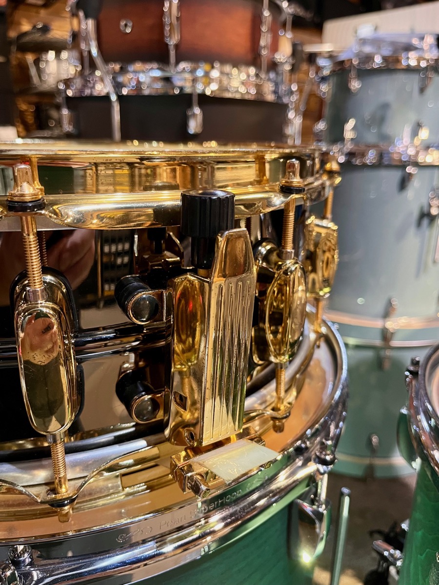 Tama USED Tama Simon Phillips Limited Gladiator Snare, Made In Japan, Gold Hardware - Used