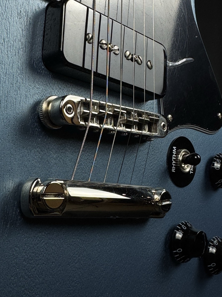 Gibson USED Gibson 2022  Rick Beato Double Cut Les Paul TV Blue Mist w/OHSC - Used