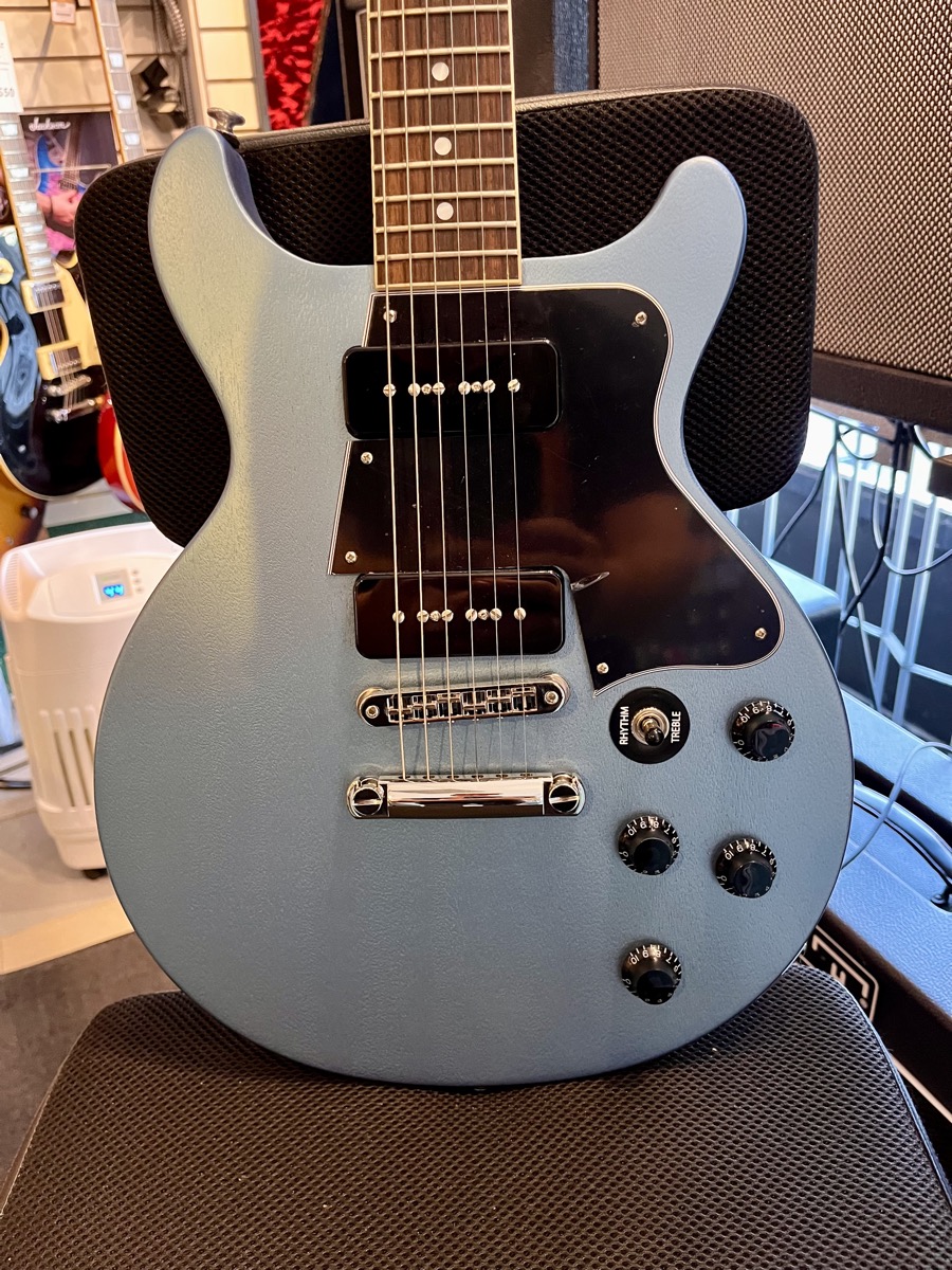 Gibson USED Gibson 2022  Rick Beato Double Cut Les Paul TV Blue Mist w/OHSC - Used