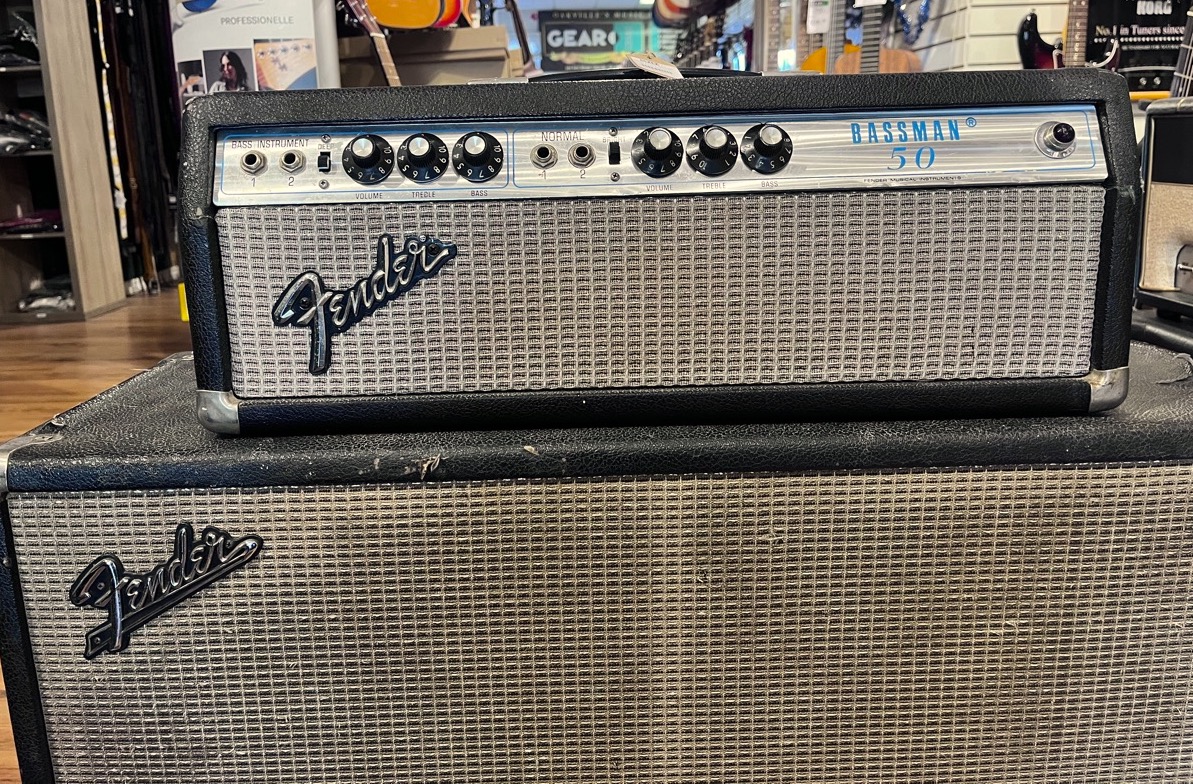 Fender USED Fender Bassman 50 Head and 2x12 Cabinet circa 1974 / 65 - CONSIGNMENT - Used