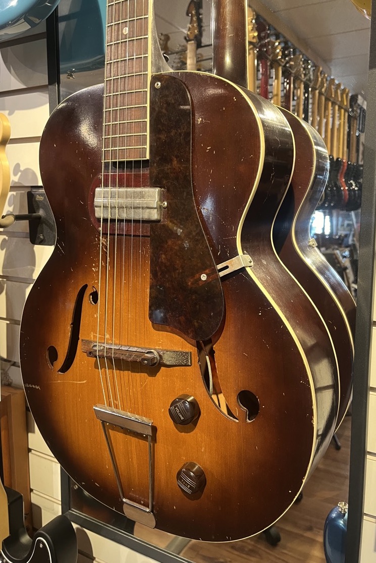 Misc USED Harmony Montgomery Wards H51 8384 Archtop Guitar P13 Pickup w/Case - Used
