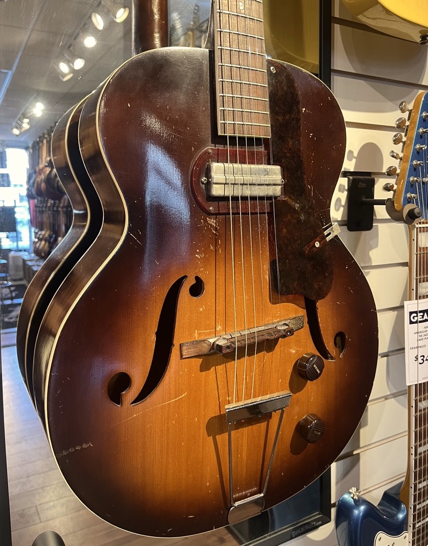 Misc USED Harmony Montgomery Wards H51 8384 Archtop Guitar P13 Pickup w/Case - Used