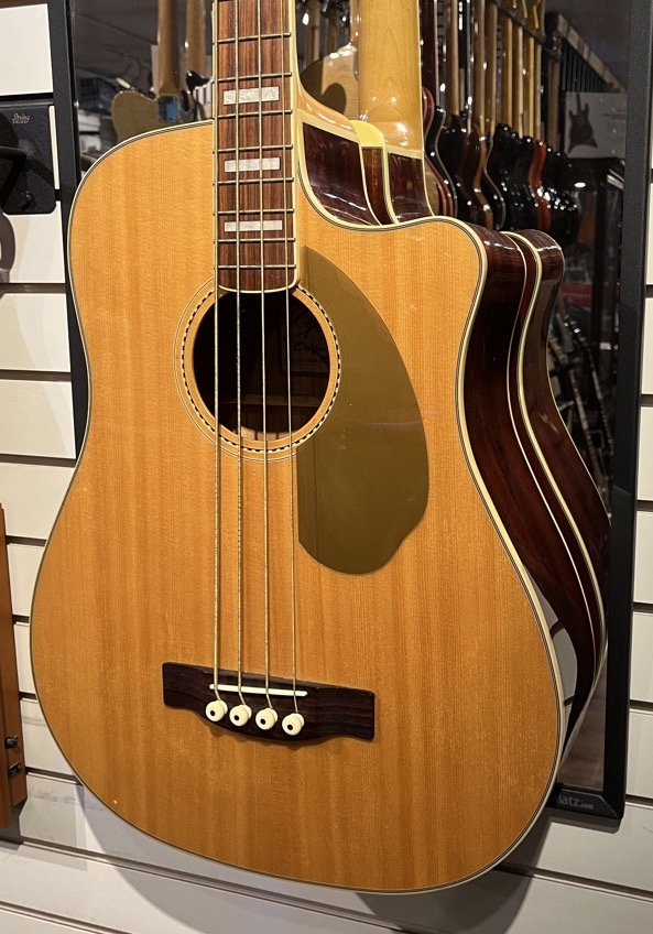Fender USED Fender Kingman Acoustic Bass Guitar Natural w/Case - Used