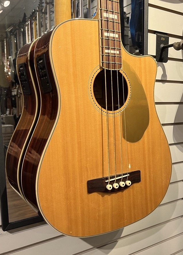 Fender USED Fender Kingman Acoustic Bass Guitar Natural w/Case - Used