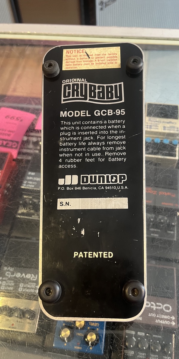 Dunlop USED Dunlop Crybaby Wah Pedal Mid 80's - CONSIGNMENT - Used