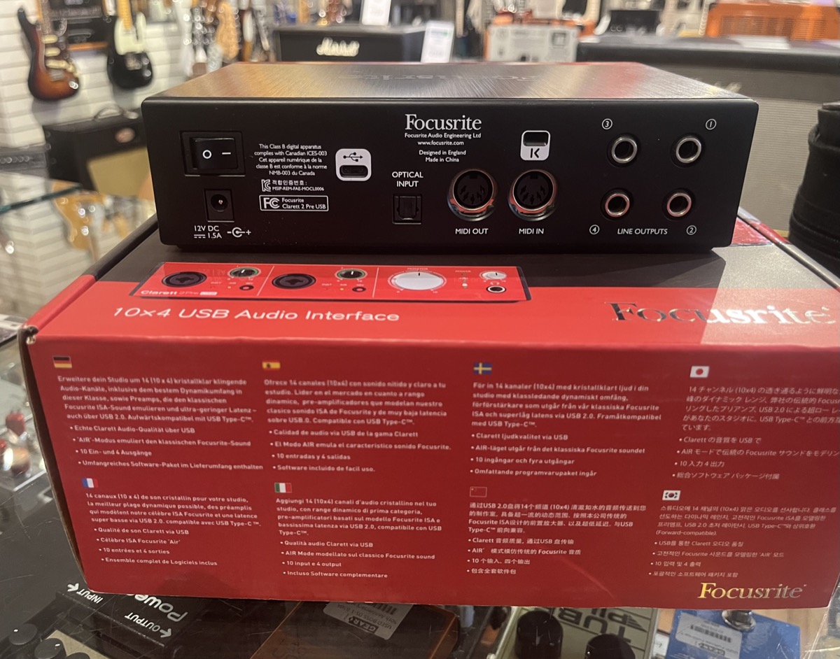 Focusrite USED Focusrite Clarett 2 Pre 10 in 4 out USB Audio Interface - Used